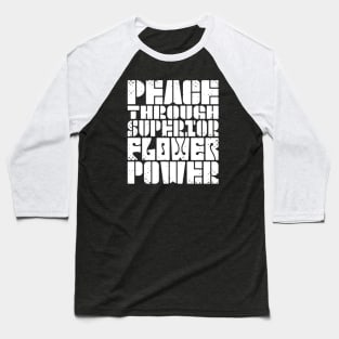 FLOWER POWER (happy) Baseball T-Shirt